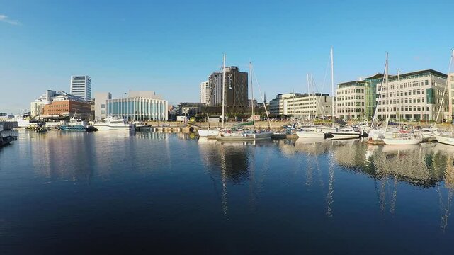 The harbor of Bodo, Norway
