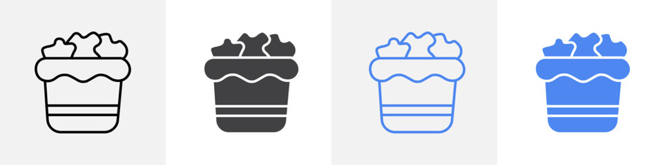 dustbin icon vector set use for web