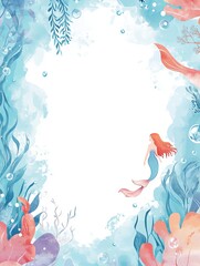 Underwater concept invitation template