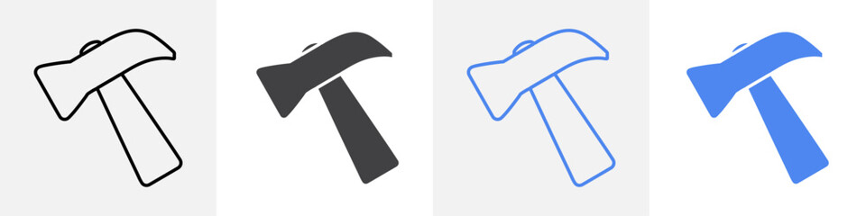 hammer icon vector set use for web