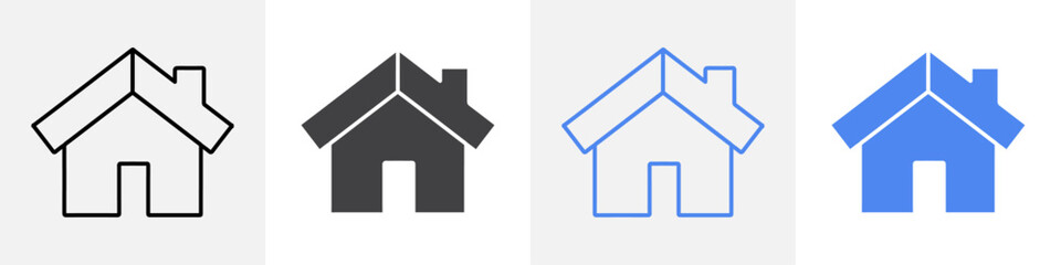 Fototapeta premium house icon vector set use for web