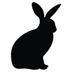 The Best Rabbit Silhouette Or Bunnies Isolated Vector Logo Icon Illustration. Best asset for bunny icon design or bunny shadow. Perfect for Logo, Design, and More.