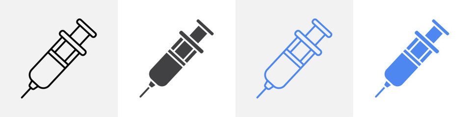injection icon vector set use for web