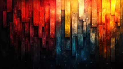 Fototapeta premium Abstract Color Block Background