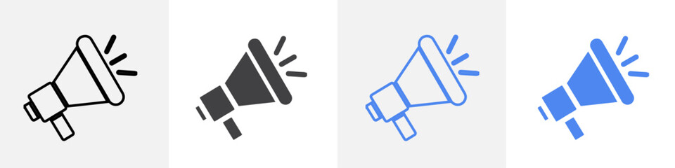 loud speaker icon vector set use for web