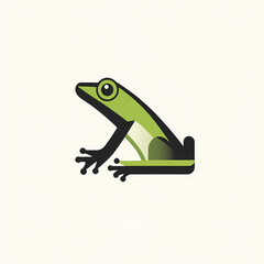 Fototapeta premium Flat Modern Frog Logo – Vector Icon Illustration