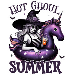 Halloween Witch Clipart Vector Illustration