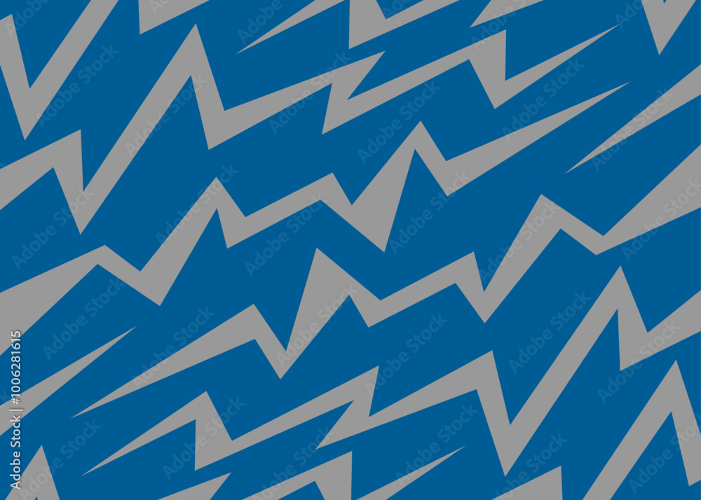 Poster abstract background with gradient zigzag line pattern