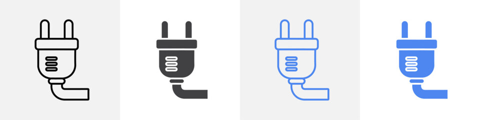 plug icon vector set use for web