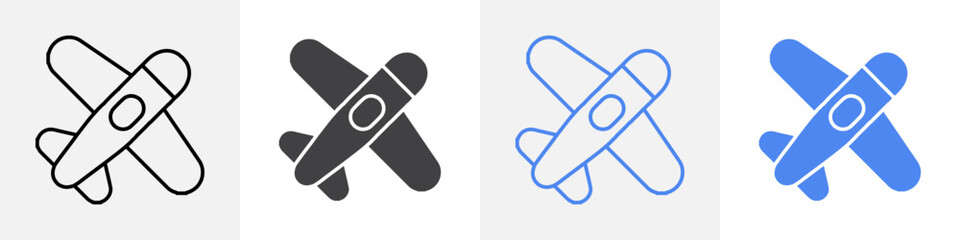 plane icon vector set use for web