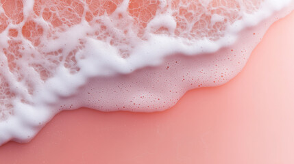 Fototapeta premium Soft Pink Foam and Waves Abstract Background 