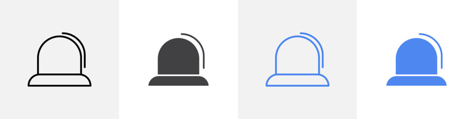 siren icon vector set use for web