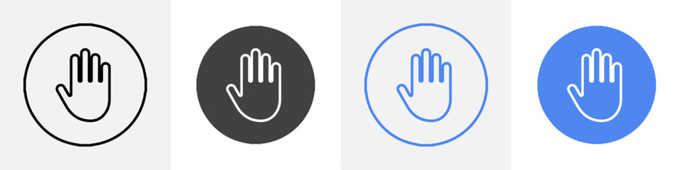 stop sign vector set use for web