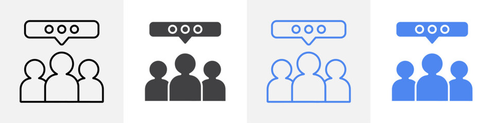 talking icon vector set use for web