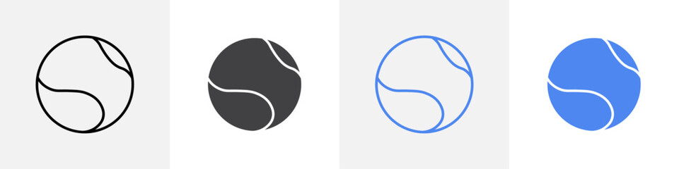 tennis ball icon vector set use for web