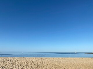 Lonely idyll on the beach