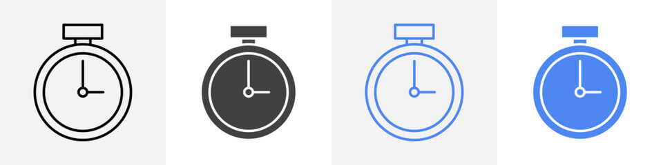 timer icon vector set use for web