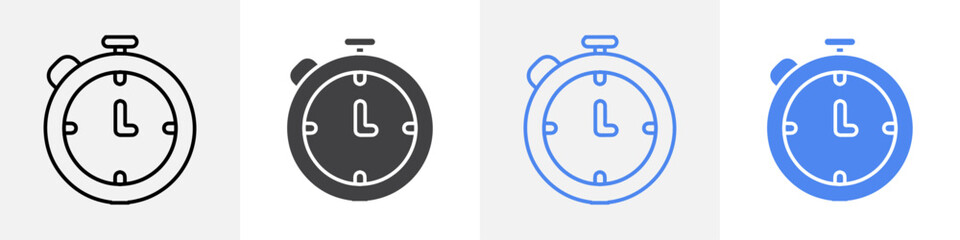 timer icon vector set use for web