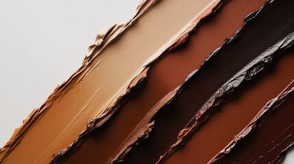 Cosmetic lipstick swatches