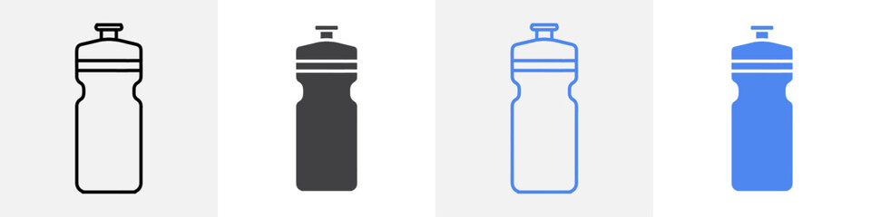 water bottle icon vector set use for web