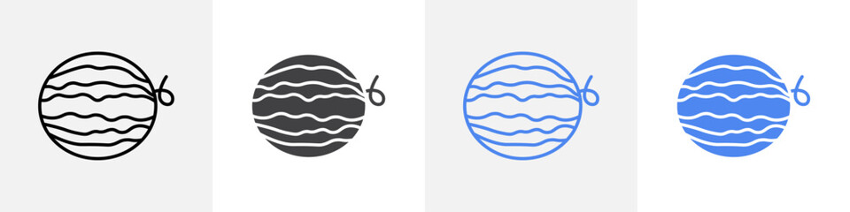 water melon icon vector set use for web