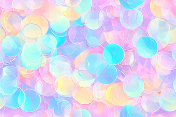 Trendy holographic sticker seamless pattern. Retro 2000s text quote label background.