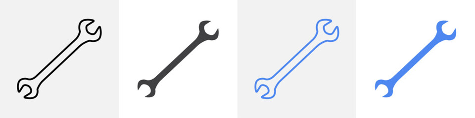 wrench icon vector set use for web