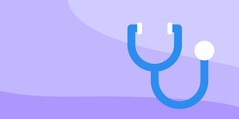 stethoscope on blue