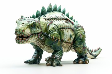 Obraz premium Stegosaurus dinosaur on white background