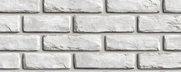 Obraz premium White brick wall texture seamless illustration, use for background