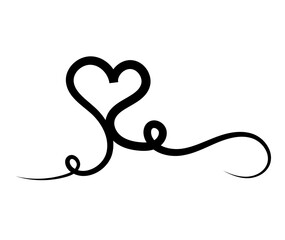 Hand drawn Doodle hearts sketch. Various different hand drawn heart icon love collection isolated on Transparent background. black heart symbol for Valentines Day. vector illustration