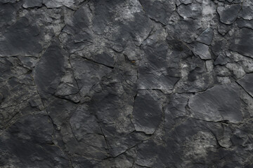 Processed collage of black stony asphalt surface texture. Background for banner, backdrop