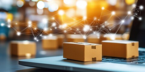 Ecommerce delivery logistics tracking orders from an online store, [online store , ecommerce , delivery], [efficient order fulfillment],