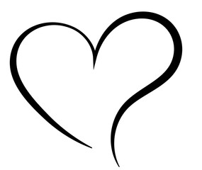 Hand drawn Doodle hearts sketch. Various different hand drawn heart icon love collection isolated on Transparent background. black heart symbol for Valentines Day. vector illustration