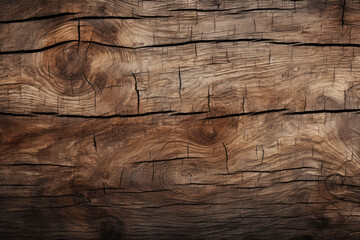 Processed collage of old cracked brown wood material texture. Background for banner, backdrop