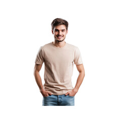 Fototapeta premium Happy Young Man in Casual Clothes