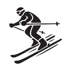 Obraz premium Cross-Country Skier in Motion