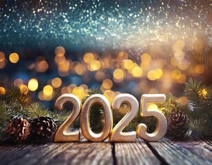 Sylwester nowy rok 2025 tło