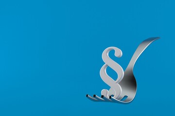 Fork with paragraph symbol