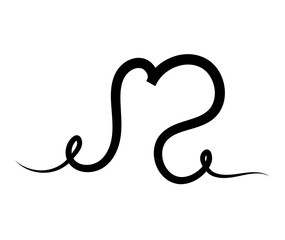 Hand drawn Doodle hearts sketch. Various different hand drawn heart icon love collection isolated on Transparent background. black heart symbol for Valentines Day. vector illustration