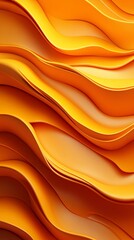 Fototapeta premium Background with orange 3D waves