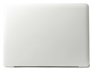 PNG  Minimalist closed laptop on desk