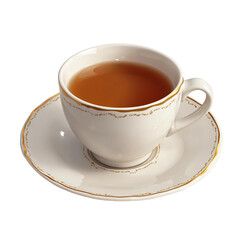 Tea Cup High Quality AI Generated Image With PNG Background