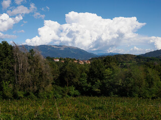 Landscape at Monte di Rovagnate, Brianza, italy