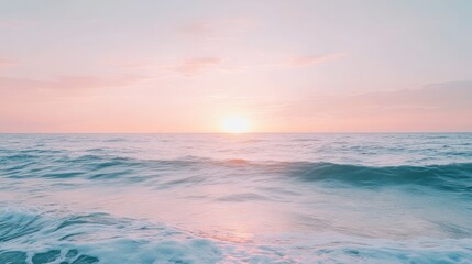 Obraz premium Peaceful Ocean Sunset