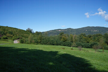 Naklejka premium Landscape at Monte di Rovagnate, Brianza, italy