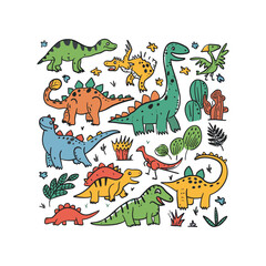 Animal Hand Drawn Doodle Vector Design