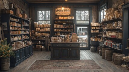 Antique General Store Interior