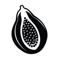 pear illustration silhouette vector 