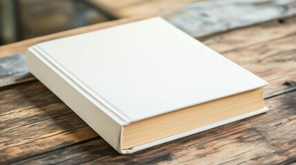 White Book on Wooden Table